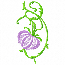 Flowers And Tree Embroidery Design 1 Flowers And Tree Embroidery Design 1